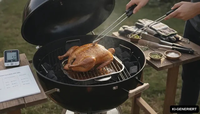 Ente vom Grill - Auf Kugelgrill indirekt garen