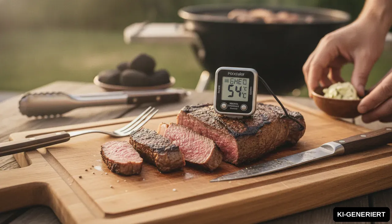 Hüftsteak Kerntemperatur: Alle Infos auf einen Blick (KI-generiertes Bild)