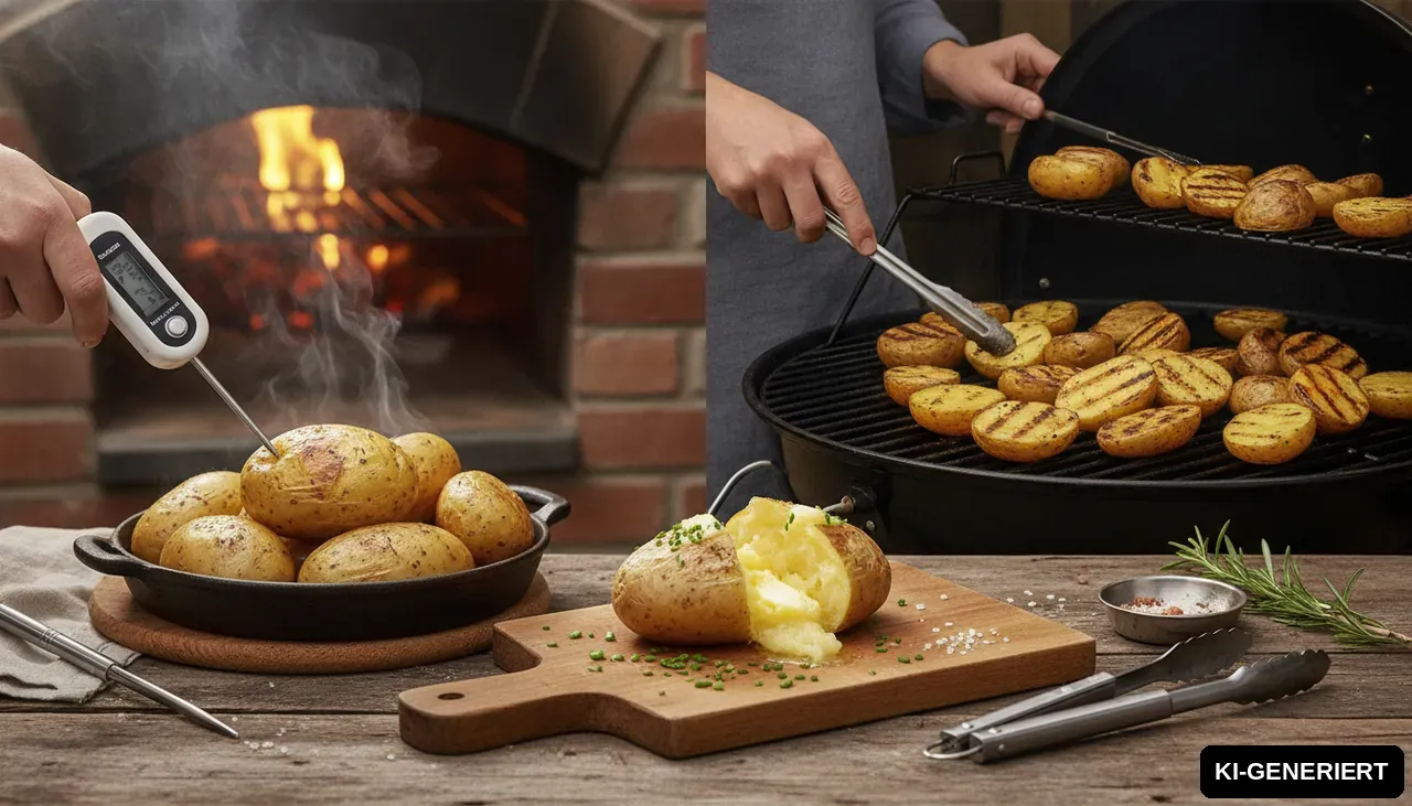 Kartoffel Kerntemperatur für Ofen und Grill (KI-generiertes Bild)