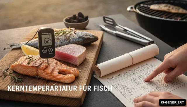 Kerntemperatur für Fisch - Tabelle & Übersicht für Fisch