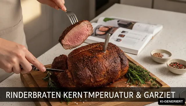 Rinderbraten Kerntemperatur & Garzeit fürs Niedertemperaturgaren