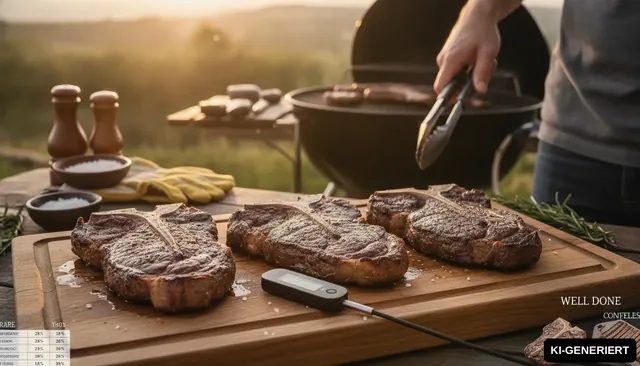 T-Bone-Steak Kerntemperatur: Rare, Medium & Well Done