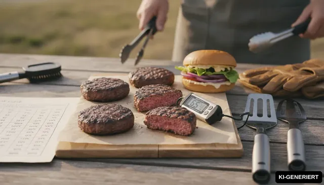 Optimale Burger Kerntemperatur: Pefekte Burger-Patties