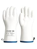 LANON Flüssig Silikon Hitzebeständige Grillhandschuhe, Topfhandschuhe, Backhandschuhe, Ofenhandschuhe, Grillen, Backen, Kochen, rutschfest, Wasserdicht, Weiß, L/9